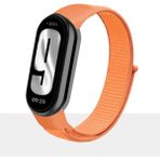 Tagomoon Mi Band 8 , Mi Band 9 ve Mi Band 10 ile Uyumlu Kordon Spor Kumaş Cırt Cırtlı Kayış - Turuncu