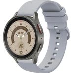 Tagomoon Samsung Galaxy Watch 4 5 5pro 6 7 FE 40mm ve 44mm ile Uyumlu Kordon Jel Silikon Tokalı Kayış - Gri