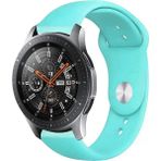 Tagomoon Samsung Galaxy Watch 46MM Akıllı Saat Uyumlu Yumuşak Dokulu Silikon Kordon Kayış - Turkuaz