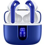 TAGRY Bluetooth Kulaklıklar Gerçek Kablosuz Kulaklıklar 60H Oynatma Kablosuz Şarj Kutusu ile LED Güç Ekranlı Kulaklık IPX5 Su Geçirmez Kulak İçi Kulaklıklar TV Akıllı Telefon Bilgisayar Dizüstü Spor