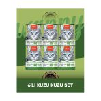 Tahılsız %100 Gerçek Et Kuzulu Ezme Kedi Konserve Maması Seti 6x375 gr