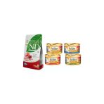 Tahilsiz Kitten Tavuklu&Narli Kedi Mamasi 1,5 Kg + Gourmet Karisik Konserve 4Lu (Original)