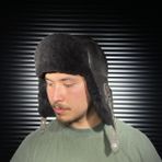Tahiroğlu Deri 1987 Kışlık Deri Kürklü Ushanka Pilot Unisex Şapkası - Acı Kahverengi