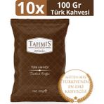 Tahmis Türk Kahvesi Orta Kavrulmuş 100 gr 10'lu - 1 kg