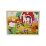 Tahta Puzzle 48 Parça Çiftlik Hayvanları Byk. - standart