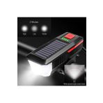 Tahtakale Dünyası Güneş enerjili ışık bisiklet için korna ses led ışık lamba aydınlatma solar led ışık far