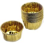 Tahtakale Toptancı Cupcake Kalıbı Orta Boy 50 x 39 Sufle-Muffin Kek Kalıbı x 24 Adet - Altın