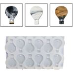 Tahtakale Toptancı Epoksi Silikon Kalıp Çoklu Kapadokya Balonu Kolye Anahtarlık Küpe Kalıbı 14X21 mm 12 Li - Standart