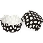 Tahtakale Toptancı Kek Kalıbı Pet Kapsül 65 x 38 mm Kağıt Cupcake Kağıdı x 100 Adet - Puantiyeli Beyaz