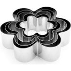 Tahtakale Toptancı Kek Kurabiye ve Pasta Kalıbı Metal 5 Li Set Papatya