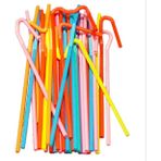 Tahtakale Toptancı Pipet 5 MM Fosforlu Plastik Renkli (200 Adet)