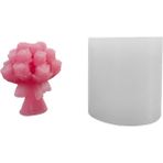 Tahtakale Toptancı Silikon 3D 20 Güllü Çiçek Buketi Mum Kalıbı - Standart