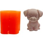 Tahtakale Toptancı Silikon 3D Kalıp Sevimli Köpek Modeli Mum ve Taş Tozu Kalıbı 10 cm - Standart