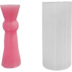 Tahtakale Toptancı Silikon 3D Küre Boğumlu Sütun Mum Kalıbı - Standart