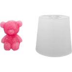 Tahtakale Toptancı Silikon 3D Mini Süslemelik Oturan Sevimli Ayıcık Mum Kalıbı - Standart