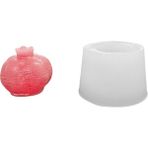 Tahtakale Toptancı Silikon 3D Orta Boy Nar Mum Kalıbı - Standart