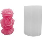 Tahtakale Toptancı Silikon 3D Sarmaşık Gül Mum Kalıbı - Standart