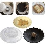 Tahtakale Toptancı Silikon Epoksi Tabak Kalıbı Lotus Tabak Kalıbı Taş Tozu Çiçek Tabak Kalıbı 18X18X2.2 cm - Standart