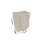 Tahtakale Toptancıları 13.8X10X5 cm 25 Adet Kraft İp Saplı Minik Boy Düz Renk Karton Çanta