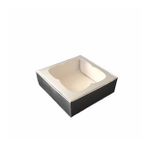 Tahtakale Toptancıları 9 X 9 X 3 cm 50 Adet Gümüş Çerçeveli Karton Kutu