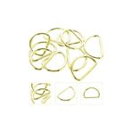Tahtakale Toptancıları Anahtarlık Montaj Halkası D Çanta Bağlantı Halkası 14x10 MM (100 Adet) Gold