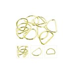 Tahtakale Toptancıları Anahtarlık Montaj Halkası D Çanta Bağlantı Halkası 24x16 MM (1000 Adet) Gold