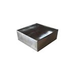 Tahtakale Toptancıları Asetat Kapaklı Karton Kutu 12x12x3 (50 Adet) Gümüş
