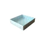 Tahtakale Toptancıları Asetat Kapaklı Karton Kutu 12x12x3 (50 Adet) Puantiyeli Mavi
