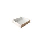 Tahtakale Toptancıları Asetat Kapaklı Karton Kutu 12X15X3 (25 Adet) Beyaz