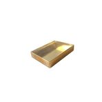 Tahtakale Toptancıları Asetat Kapaklı Karton Kutu 12x15x3 (25 Adet) Metalik Golt
