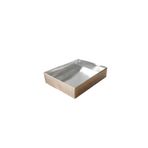 Tahtakale Toptancıları Asetat Kapaklı Karton Kutu 12x15x3 (25 Adet) Metalik Gümüş