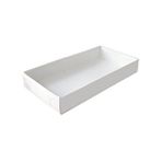 Tahtakale Toptancıları Asetat Kapaklı Karton Kutu 20x10x3 (25 Adet) Beyaz