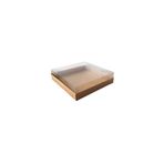 Tahtakale Toptancıları Asetat Kapaklı Karton Kutu Havlu Kutusu 20x20x5 Cm (10 Adet) Kraft