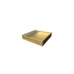 Tahtakale Toptancıları Asetat Kapaklı Karton Kutu Havlu Kutusu 25x25x5 Cm (10 Adet) Gold