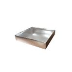 tahtakale toptancıları Asetat Kapaklı Karton Kutu Havlu Kutusu 25x25x5 Cm (10 Adet) Gümüş
