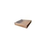 Tahtakale Toptancıları Asetat Kapaklı Karton Kutu Havlu Kutusu 25x25x5 cm 10 Adet Kraft