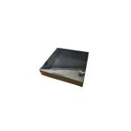 Tahtakale Toptancıları Asetat Kapaklı Karton Kutu Havlu Kutusu 25x25x5 Cm (10 Adet) Siyah