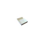 Tahtakale Toptancıları Asetat Kapaklı Karton Kutu Mermer Desenli 12x15x3 Cm (10 Adet) Krem