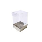 Tahtakale Toptancıları Asetat Kutu Altı Karton 5X5X8 CM (50 Adet) Gümüş