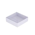 Tahtakale Toptancıları Asetat Kutu Altı Karton 7X7X2.2 CM (50 Adet) Beyaz