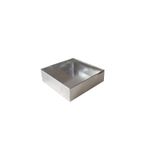 Tahtakale Toptancıları Asetat Kutu Altı Karton 7X7X2.2 CM (50 Adet) Gümüş