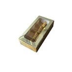 tahtakale toptancıları Asetat Pencereli Karton Kutu 20x10x5 Cm 8 Bölmeli Kutu (10 Adet) Gold Altın