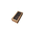 Tahtakale Toptancıları Asetat Pencereli Karton Kutu 20x10x5 Cm 8 Bölmeli Kutu (10 Adet) Kraft