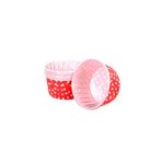 Tahtakale Toptancıları Cupcake Kalıbı Büyük Boy 62 * 40 Mm (50 Adet) Puantiyeli Kırmızı