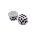 Tahtakale Toptancıları Cupcake Kalıbı Küçük Boy 44 * 35 mm (100 Adet) Puantiyeli Beyaz