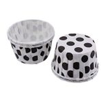 Tahtakale Toptancıları Cupcake Kalıbı Küçük Boy 44 * 35 Mm (50 Adet) Puantiyeli Beyaz