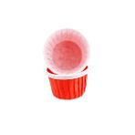 Tahtakale Toptancıları Cupcake Kalıbı Küçük Boy Düz Renk 44x35 Mm (50 Adet) Kırmızı