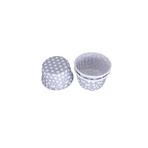 Tahtakale Toptancıları Cupcake Kalıbı Minik Boy 38 * 30 Mm (100 Adet) Puantiyeli Gümüş