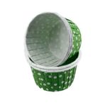 Tahtakale Toptancıları Cupcake Kalıbı Minik Boy 38 * 30 Mm (100 Adet) Puantiyeli Yeşil