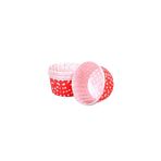 Tahtakale Toptancıları Cupcake Kalıbı Minik Boy 38 * 30 Mm (50 Adet) Puantiyeli Kırmızı